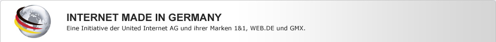 Internet Made in Germany – Eine Initiative der United Internet AG und ihrer Marken 1&1, WEB.DE und GMX sowie von ProfitBricks.
